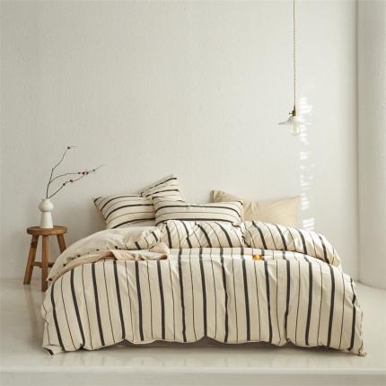 91家纺网 家纺一手货源 找家纺 简家居 2023新款雪尼尔四件套落日余晖系列 雪尼尔-落日余晖-深灰