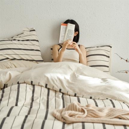 （总）简家居 2023新款雪尼尔四件套落日余晖系列