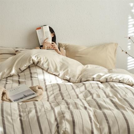 简家居 2023新款雪尼尔四件套落日余晖系列 雪尼尔-落日余晖-浅灰