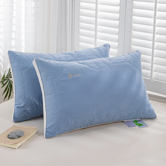 91家纺网 家纺一手货源 找家纺 仁宇 2023新款新负氧离子舒适枕头枕芯一个