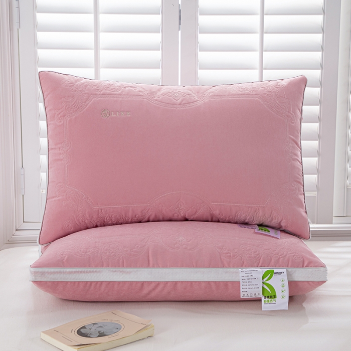 91家纺网 家纺一手货源 找家纺 仁宇 2023新款新负氧离子舒适枕头枕芯一个