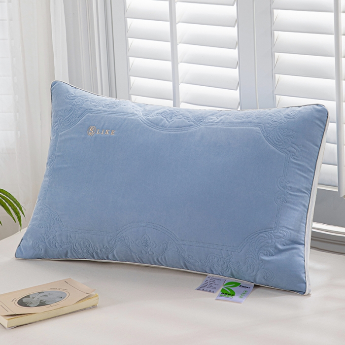 91家纺网 家纺一手货源 找家纺 仁宇 2023新款新负氧离子舒适枕头枕芯一个