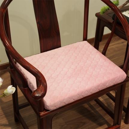 共鸣沙发垫 2023新款高密度高回弹海绵坐垫 水晶绒粉色