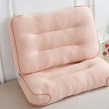 91家纺网 家纺一手货源 找家纺 梦叶草 2023新款乐享睡眠纯色针织护颈枕芯玉色