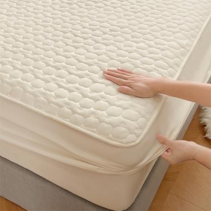 91家纺网 家纺一手货源 找家纺 总梦舒羽2025新款抗菌隔尿防水四季款夹棉加厚床笠床垫保护罩床垫套