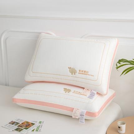 （总）织布人 2023新款枕芯立体驼绒蛋白舒睡枕护颈羽丝绒枕头枕芯