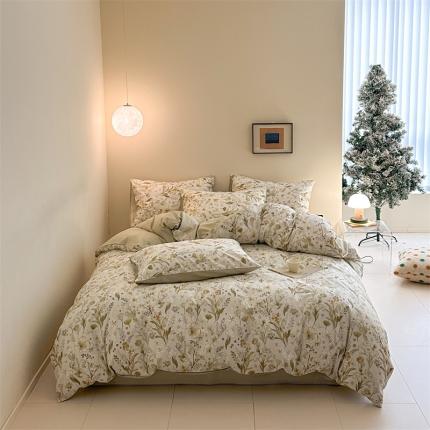 91家纺网 家纺一手货源 找家纺 (总) 798 2025新款全棉13070碎花四件套-摩伊系列