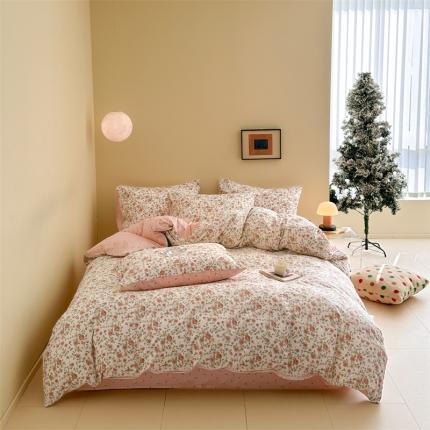 91家纺网 家纺一手货源 找家纺 (总) 798 2025新款全棉13070碎花四件套-摩伊系列