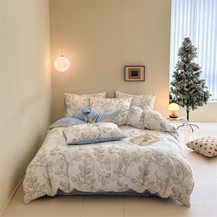 91家纺网 家纺一手货源 找家纺 (总) 798 2025新款全棉13070碎花四件套-摩伊系列