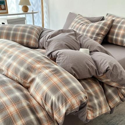 91家纺网 家纺一手货源 找家纺 维娜斯 2023新款亲肤棉水洗棉印花单被套盟卡