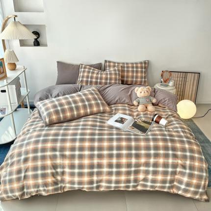 91家纺网 家纺一手货源 找家纺 （总）维娜斯 2024年新款亲肤棉水洗棉印花四件套