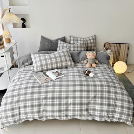 91家纺网 家纺一手货源 找家纺 （总）维娜斯 2024年新款亲肤棉水洗棉印花四件套