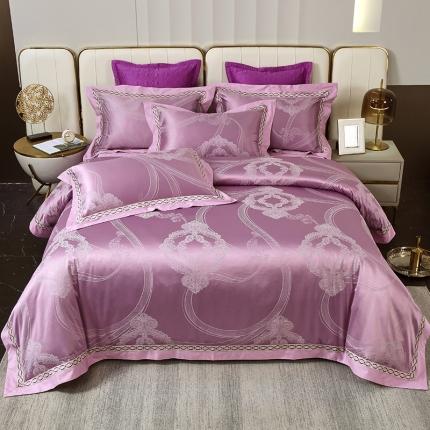 91家纺网 家纺一手货源 找家纺 （总）小时代家纺 2023新款纯棉贡缎提花夹棉床盖四件套