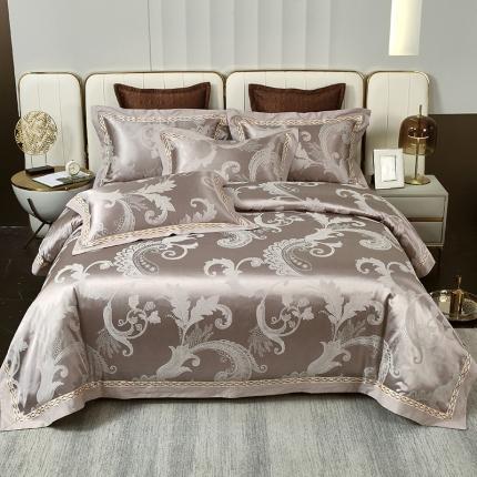 91家纺网 家纺一手货源 找家纺 （总）小时代家纺 2023新款纯棉贡缎提花夹棉床盖四件套
