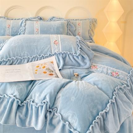 91家纺网 家纺一手货源 找家纺 （总）逸尚阁 2024新款奢华系列高克重牛奶绒四件套