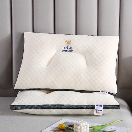 （总）浩宇家纺 2023新款护颈枕芯定型舒适按摩枕头针织棉面料吊带枕
