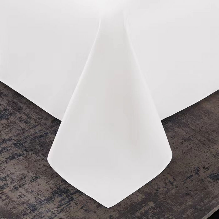 91家纺网 家纺一手货源 找家纺 （总）安力森/诚臻酒店用品 2023新款高纺棉飞边款酒店民宿客房宾馆专用四件套