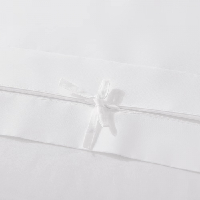 91家纺网 家纺一手货源 找家纺 （总）安力森/诚臻酒店用品 2023新款高纺棉飞边款酒店民宿客房宾馆专用四件套