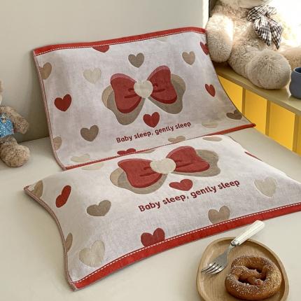 91家纺网 家纺一手货源 找家纺 （总）爱港家纺 2023新款A类全棉儿童枕巾乳胶枕芯枕巾60*40cm