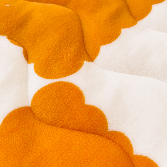 91家纺网 家纺一手货源 找家纺 恒尚居 2023新款棋盘格夹棉床笠 棋盘格-橘黄