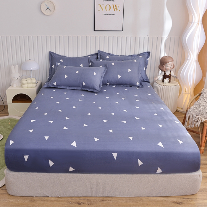 91家纺网 家纺一手货源 找家纺 小雨家纺 2026新款芦荟棉床笠 爱巢