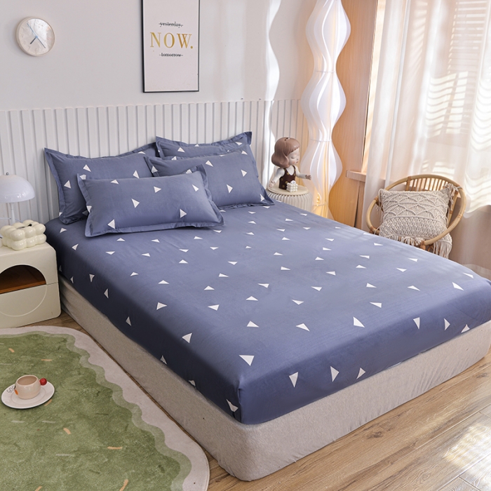 91家纺网 家纺一手货源 找家纺 小雨家纺 2026新款芦荟棉床笠 爱巢