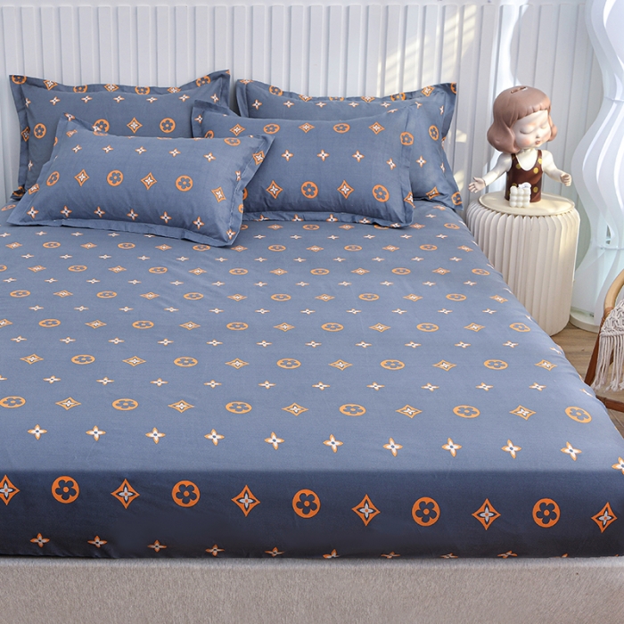 91家纺网 家纺一手货源 找家纺 小雨家纺 2026新款芦荟棉床笠 奥利维