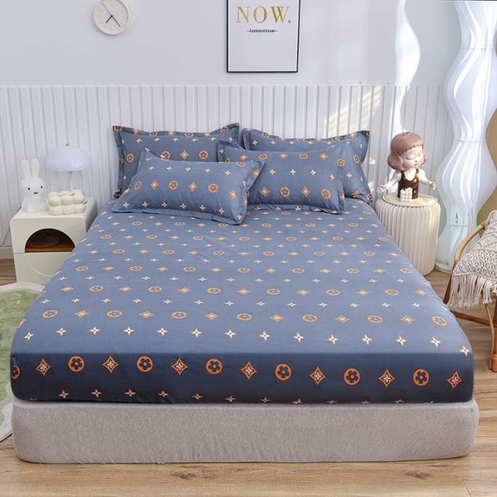 91家纺网 家纺一手货源 找家纺 小雨家纺 2026新款芦荟棉床笠 奥利维