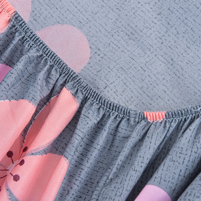 91家纺网 家纺一手货源 找家纺 小雨家纺 2026新款芦荟棉床笠 春天花园