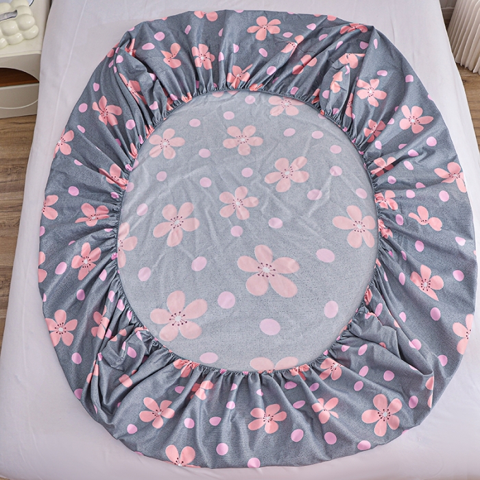 91家纺网 家纺一手货源 找家纺 小雨家纺 2026新款芦荟棉床笠 春天花园