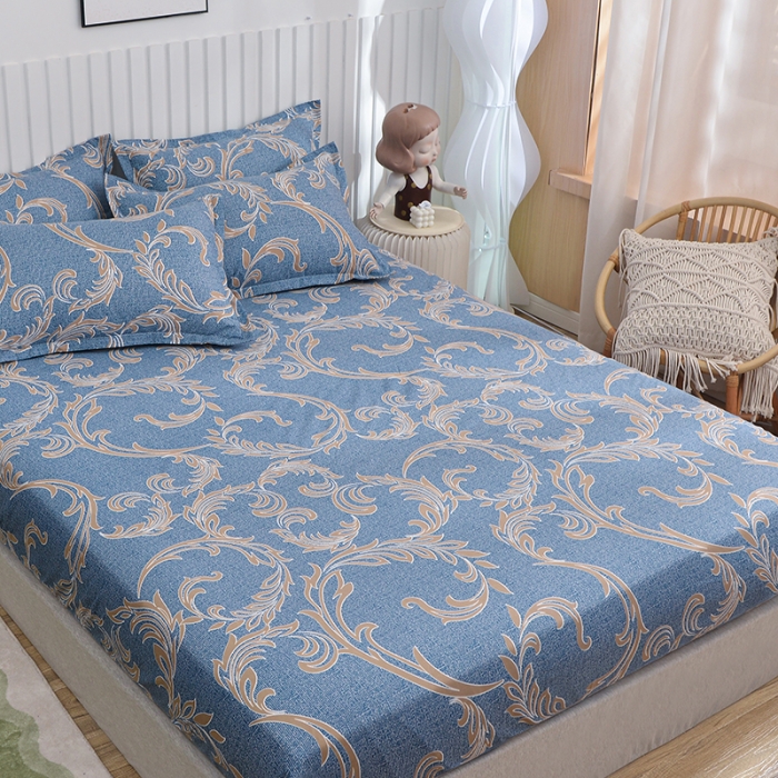 91家纺网 家纺一手货源 找家纺 小雨家纺 2026新款芦荟棉床笠 华丽风尚