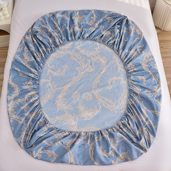 91家纺网 家纺一手货源 找家纺 小雨家纺 2026新款芦荟棉床笠 华丽风尚