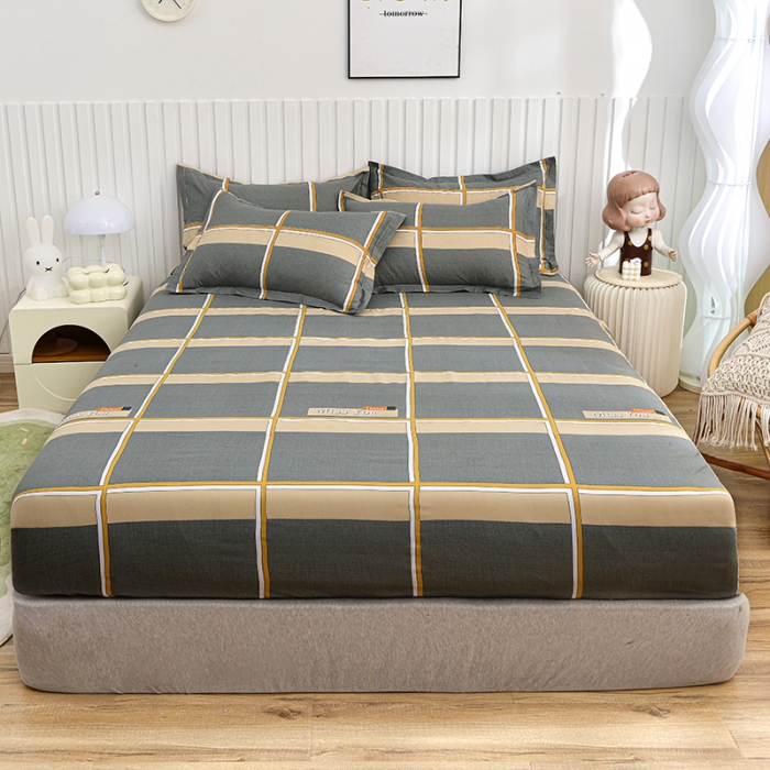 91家纺网 家纺一手货源 找家纺 小雨家纺 2026新款芦荟棉床笠 皇家学院