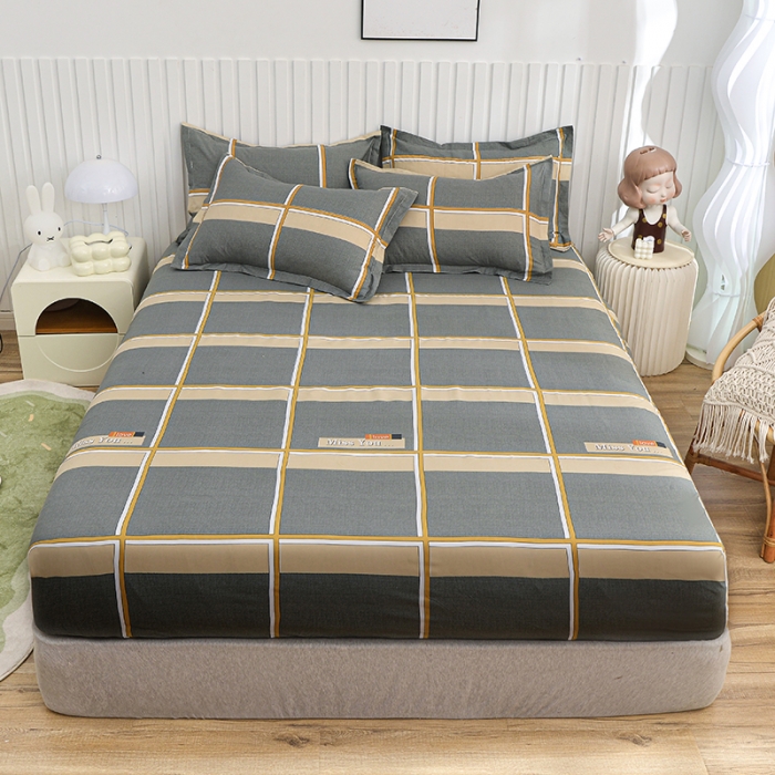 91家纺网 家纺一手货源 找家纺 小雨家纺 2026新款芦荟棉床笠 皇家学院