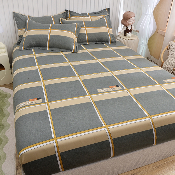 91家纺网 家纺一手货源 找家纺 小雨家纺 2026新款芦荟棉床笠 皇家学院