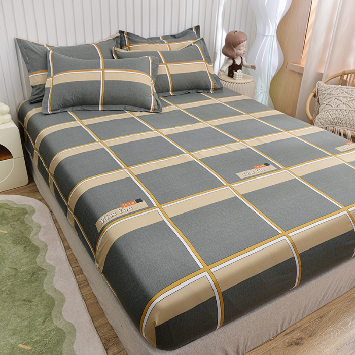 91家纺网 家纺一手货源 找家纺 小雨家纺 2026新款芦荟棉床笠 皇家学院