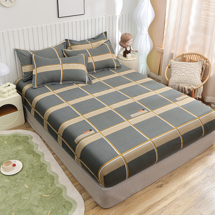 91家纺网 家纺一手货源 找家纺 小雨家纺 2026新款芦荟棉床笠 皇家学院