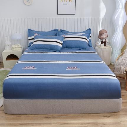 小雨家纺 2026新款芦荟棉床笠 简单时光