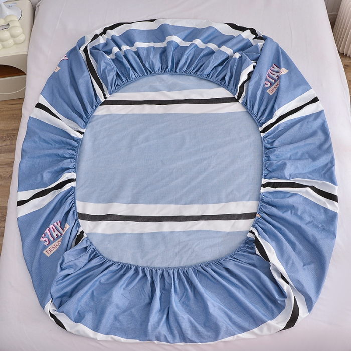 91家纺网 家纺一手货源 找家纺 小雨家纺 2026新款芦荟棉床笠 简单时光