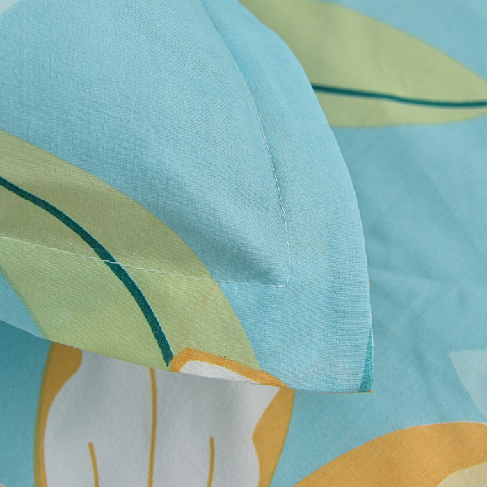 91家纺网 家纺一手货源 找家纺 小雨家纺 2026新款芦荟棉床笠 茗袖添香蓝