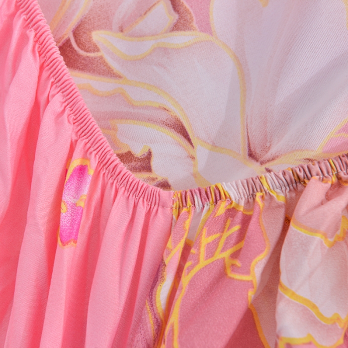 91家纺网 家纺一手货源 找家纺 小雨家纺 2026新款芦荟棉床笠 妩媚花王