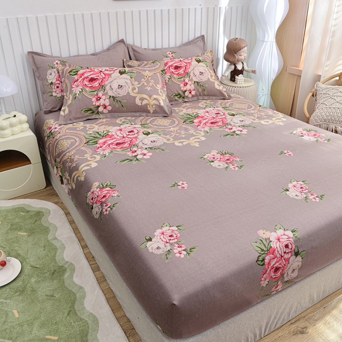 91家纺网 家纺一手货源 找家纺 小雨家纺 2026新款芦荟棉床笠 舞动青春