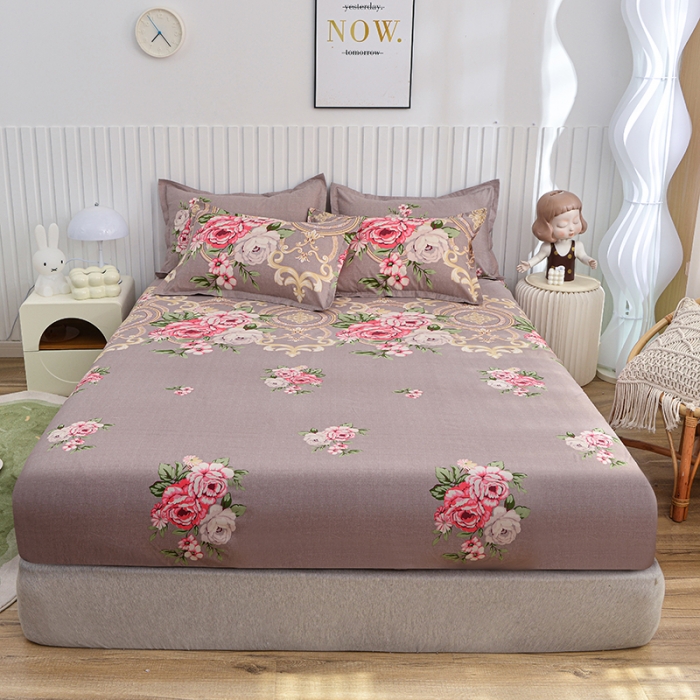 91家纺网 家纺一手货源 找家纺 小雨家纺 2026新款芦荟棉床笠 舞动青春