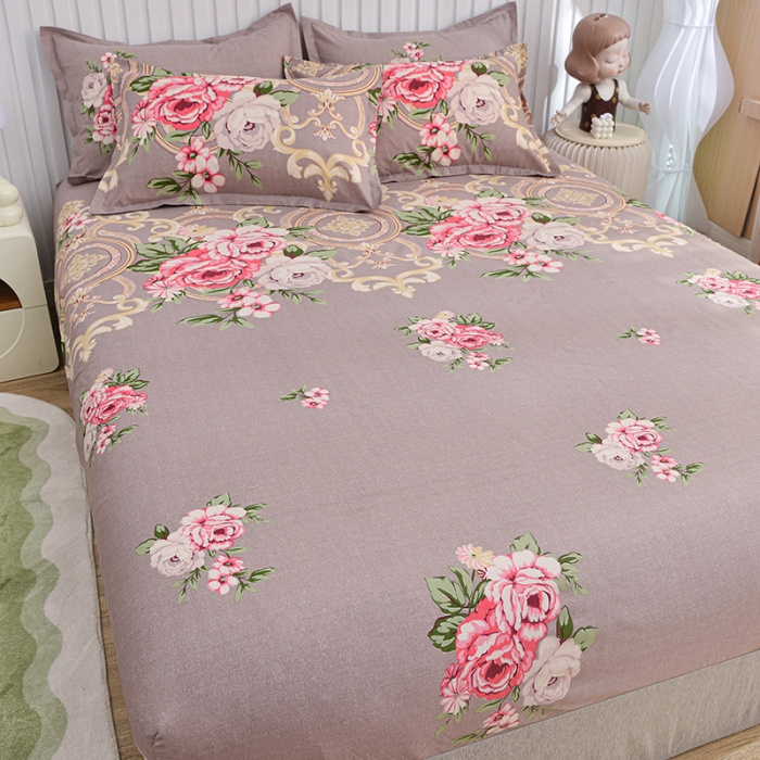 91家纺网 家纺一手货源 找家纺 小雨家纺 2026新款芦荟棉床笠 舞动青春