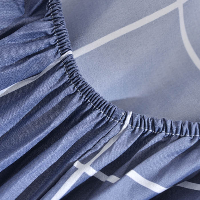 91家纺网 家纺一手货源 找家纺 小雨家纺 2026新款芦荟棉床笠 优雅先生