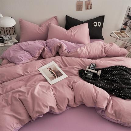 91家纺网 家纺一手货源 找家纺 （汇总）卡迪熊 2024新款ins风超柔褶皱亲肤磨毛水洗m四件套系列