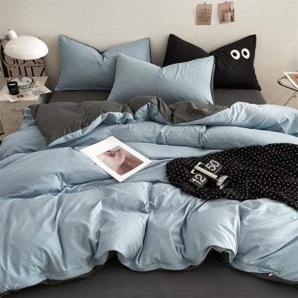 91家纺网 家纺一手货源 找家纺 （汇总）卡迪熊 2024新款ins风超柔褶皱亲肤磨毛水洗m四件套系列