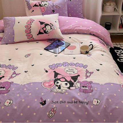 91家纺网 家纺一手货源 找家纺 瑞莱（持续上新）2024新款三丽鸥正版授权全棉纯棉13372印花四件套