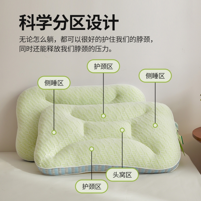 91家纺网 家纺一手货源 找家纺 （总）2024新款舒芯 软糯与支撑恰到好处 睡眠SOFT新体验 竹炭抑菌安睡枕