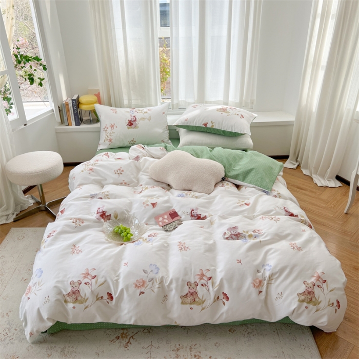 91家纺网 家纺一手货源 找家纺 时年 2023新款热爱生活·全棉系列第三期 春日贝尔